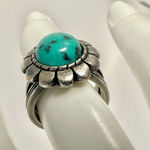 Premier Designs silver tone and turquoise blue Cabo ring Photo 1