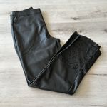 Isaac Mizrahi  Live! Regular Perforated Hem Faux Leather Pants Black 10T NWOT Photo 2