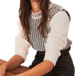 Ba&sh Women's Black and White Sweater Photo 2