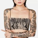 I am gia I.AM.GIA Capricorn Python Print Crop Top Photo 1