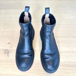 Madewell  Dani Chelsea Black Leather Lugsole Ankle Platform Boots Sz 8.5 Photo 1