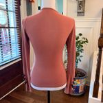 Boutique NWOT Unique Elegant Ruffled Women's Top with Silk & Buckle Detail Pink Photo 1