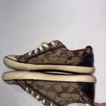 Coach Barrett Brown Vintage Style Monogram Designer Tennis Shoes 7.5B Photo 11