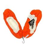 Snoozies Couture Slippers Faux Fur Inside Red Pin Dots Bow Size Small 5/6 NWT Photo 0