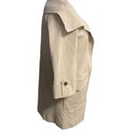 Ann Taylor Women’s Shawl Collar Button Up Coat Tan Size Medium Fully Lined Photo 3