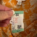 Terra & Sky  Yellow Floral Button Down Shirt size 3X Photo 7