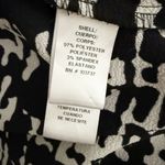 Donna Morgan  | Crepe Black Cream Beige Graphic Print Shirt Dress Maxi | 14 Photo 7
