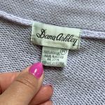 Dana Ashley Vintage Cable Knit Knee Length Cardigan Lavender Medium Photo 2