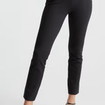 Quince NWT  Women’s Ultra-Stretch Ponte Pintuck Black Ankle Pants XLP 25” Inseam Photo 0