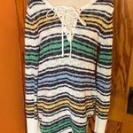 Natural Reflections bright striped sweater Photo 4