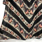 ASOS New  Design Floral Stripe Print Sheer Mini Collared Puff Sleeve Swing Dress Photo 11