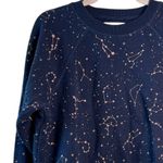 Spiritual Gangster Blue 100% Cotton Sweater Zodiac Bridget Pullover Medium Photo 4