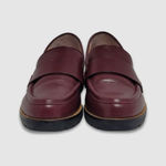 Kate Spade New York Karry Casual Loafers Round Toe Leather Wine Burgundy 6.5M Brown Size 6.5 Photo 2