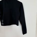 ECHT  Black Pima Cropped Half Zip Photo 11