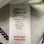 Rachel Zoe White and Navy Embroidered Cotton Kaftan Swim Cover-Up Photo 9