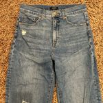 EXPRESS  Modern Straight Super High Rise Distressed Jeans Photo 4