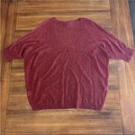 Eileen Fisher Merino Wool Short Sleeved Sweater Rust Color Size Small Photo 5