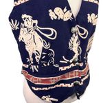 At Last & Co. Western Roping Printed Sleeveless V Photo 2