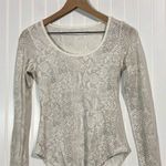 Lululemon Between the Lines Long Sleeve Top Desert Snake White Silver Women’s 6 Photo 1