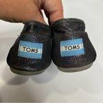 Toms  black with multicolor glitter flats slip on shoes women’s‎ size 7.5 casual Photo 4