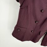 Cinzia Rocca‎ Blazer Size 8 Leather Buttons Purple Photo 6
