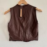 SKIMS  Essentials Faux Leather Tank Top size Large Photo 1