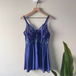 Torrid  Aphrodite Lace No Wire Babydoll Blue Slip Adjustable Spaghetti Straps NWT Photo 3