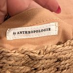 Anthropologie Raffia Straw Flower Clutch Goldtone Chain Colorful Mini Handbag Photo 6