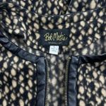 Bob Mackie  Fleece Printed Front Zip Long Sleeve Jacket Artsy Brown Size L Photo 7