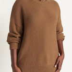 Gap  Cotton Knit Sweater Size Small Women’s Brown Neutral Fall Photo 0