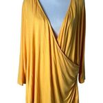 Lane Bryant Faux Wrap Top Illusion Collection Plus Size 26/28 Orange Stretch NEW Photo 0