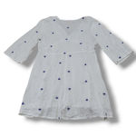 Boho Me Top Size Small Bohemian Blouse 3/4 Sleeve Embroidery Embroidered Paisley Photo 2