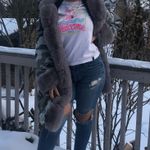 camo fur jacket Gray Photo 0