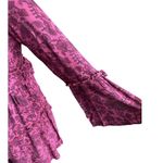 American Eagle OUTFITTERS SO CUTE!!! maroon and black long sleeve boho tiered dress Photo 4