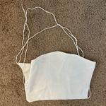 White Fox Boutique White Fox White Satin Backless Top Photo 1