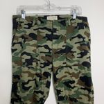 Nili Lotan Cropped French Military Pants Camo Stretch Twill Cotton Womens 8 Green Photo 6