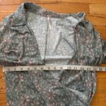 Free People  Moss Green Floral MIDI Dress Size Large Photo 3