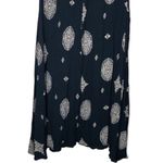 Free People  Retro Medallion Tree Swing Tunic Dress Black Small Photo 9