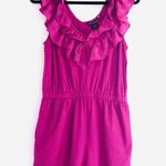 French Connection Sonata Romper 8 NWT Silk Summer Berry Ruffles Dressy Cocktail Photo 2