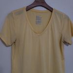 Nike The Tee L Dri-Fit V-Neck Short Sleeved Micro Striped Yellow Photo 6