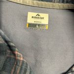 Blue and Pink Button Down Shirt Classic Plaid Design Size L Photo 3