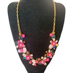 J.Crew Garden Posey Floral Necklace Rhinestones Floral Romantic Boho Cootagecore Photo 0