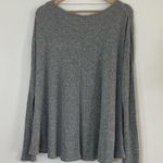 Mossimo gray long sleeve slightly flared fit crew neck sweater women's size M Size M Photo 3