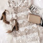 Lulus  White Lace Dress Mini S Photo 4