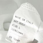 LAURA GOTTI 100% Linen White Tie Tassel Top Sleeveless Maxi Dress Size Large Photo 3