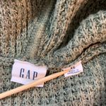 Gap ‎ Womens XS Olive Green Waffle Knit Hoodie Drawstring Pullover Casual Photo 2
