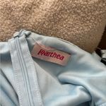 Blue Satin Chemise with Classic Style Size M Photo 4