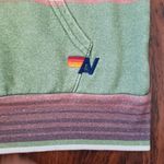 Aviator Nation  Striped Multicolor Trendy Edgy Bolt Full Zip Hoodie Size XS Photo 1