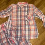 Victoria's Secret  Pajama Set‎ Plaid Sleepwear Button Up Top & Pants Small Photo 1