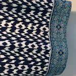 AB Studio  size 6‎ Blue and White Zipper shoulder sleeveless dress Photo 1